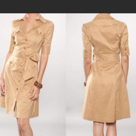 Diane Von Furstenberg $525 for NEIMAN Marcus size 4 or small Khaki DRESS - Picture 1 of 10